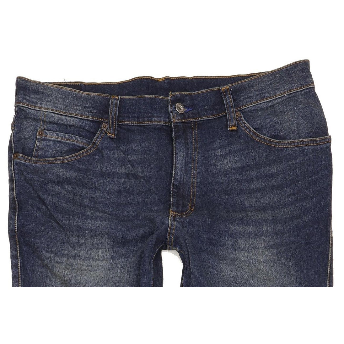 Mustang Idaho Men Blue Straight Regular Stretch Jeans W36 L34