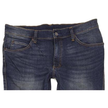 Mustang Idaho Men Blue Straight Regular Stretch Jeans W36 L34