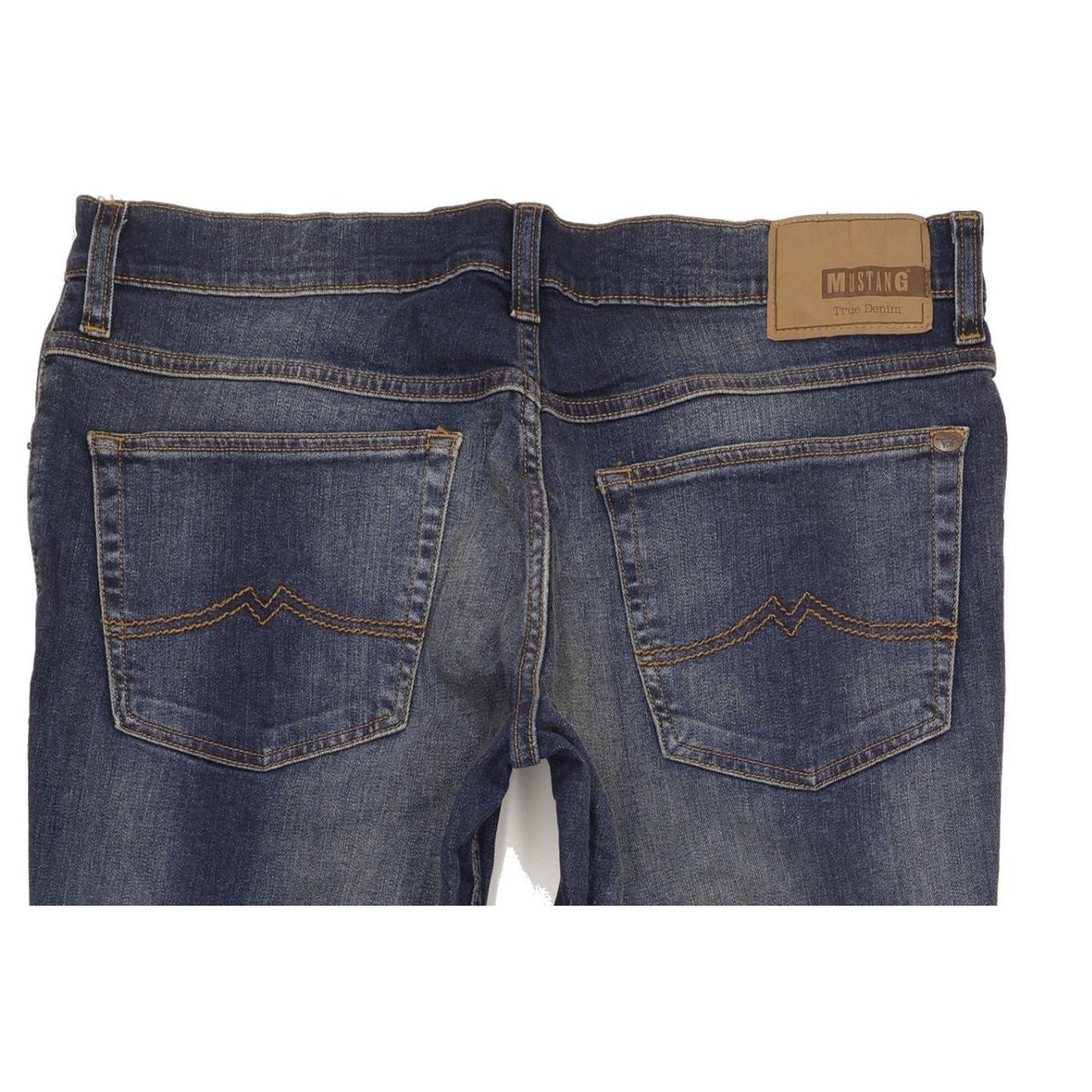 Mustang Idaho Men Blue Straight Regular Stretch Jeans W36 L34