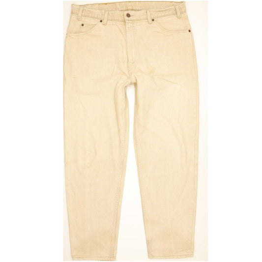 Levi's 550 Made in USA Men Beige Tapered Relaxed Jeans W38 L30