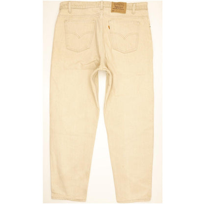 Levi's 550 Made in USA Men Beige Tapered Relaxed Jeans W38 L30
