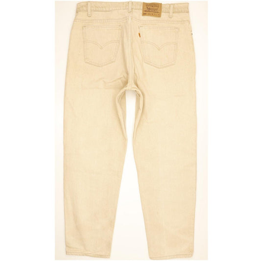 Levi's 550 Made in USA Men Beige Tapered Relaxed Jeans W38 L30