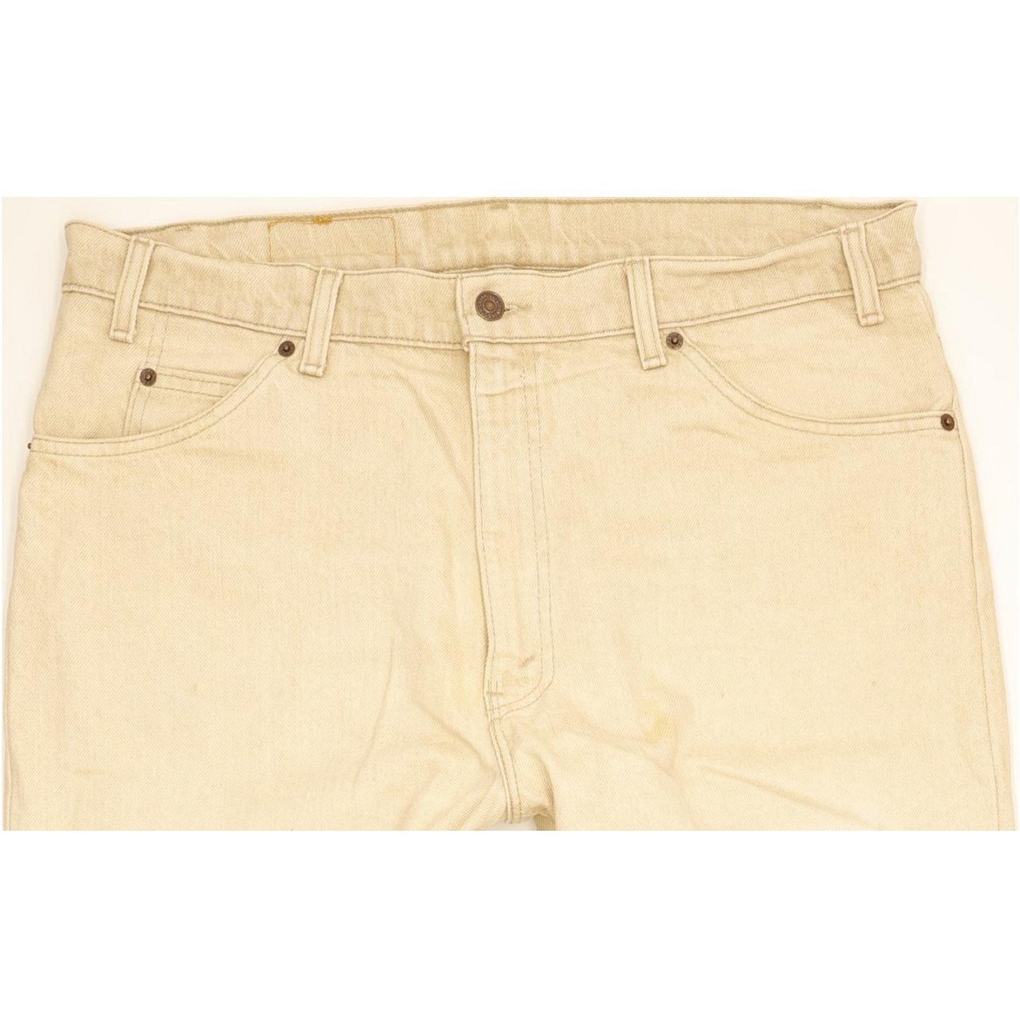 Levi's 550 Made in USA Men Beige Tapered Relaxed Jeans W38 L30
