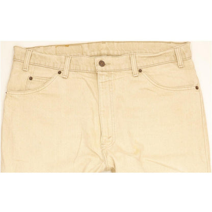 Levi's 550 Made in USA Men Beige Tapered Relaxed Jeans W38 L30