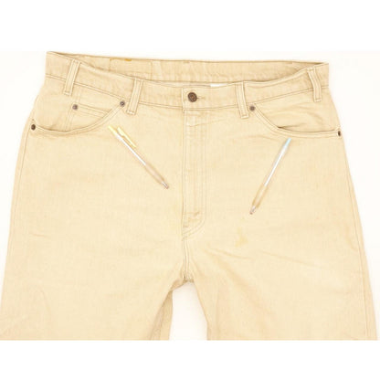 Levi's 550 Made in USA Men Beige Tapered Relaxed Jeans W38 L30
