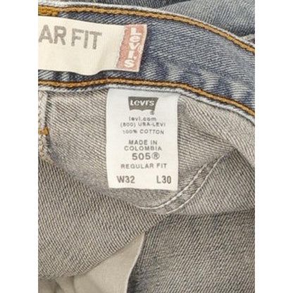 Levi's 505 Men Blue Straight Regular Jeans W32 L30