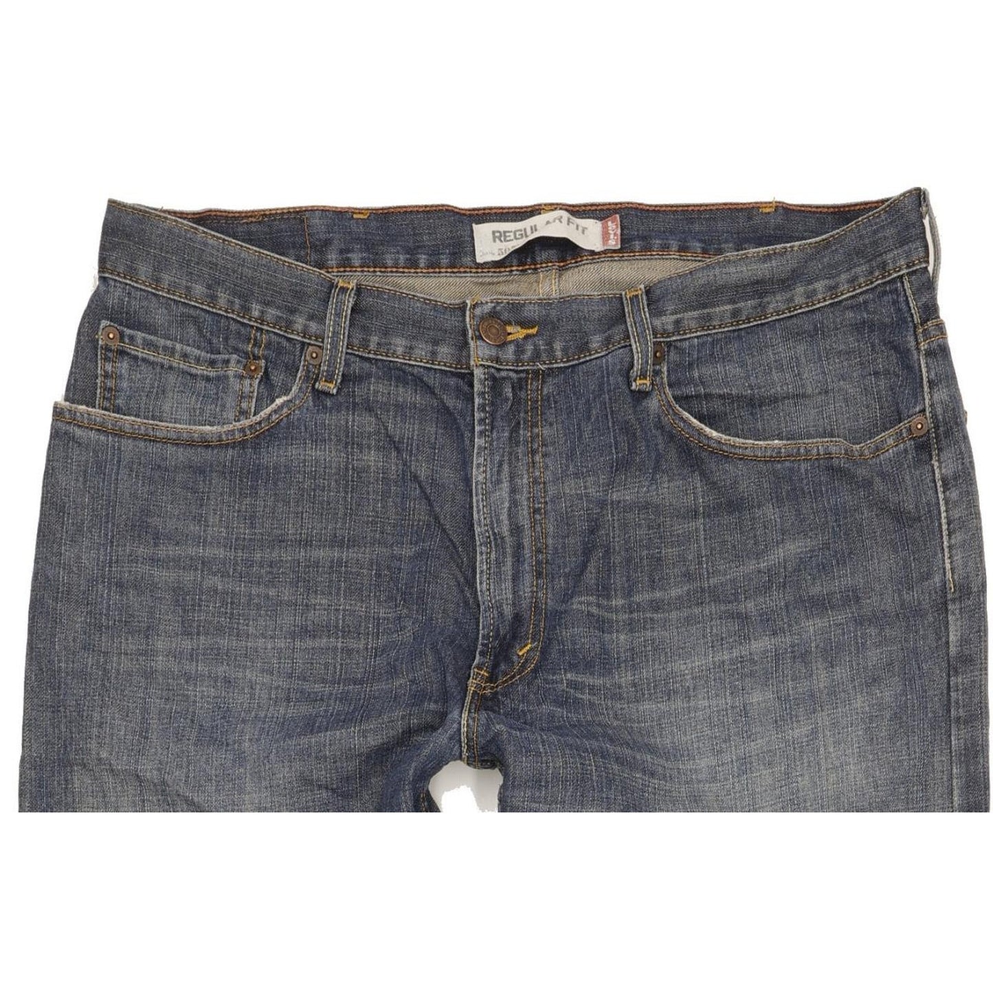 Levi's 505 Men Blue Straight Regular Jeans W38 L34