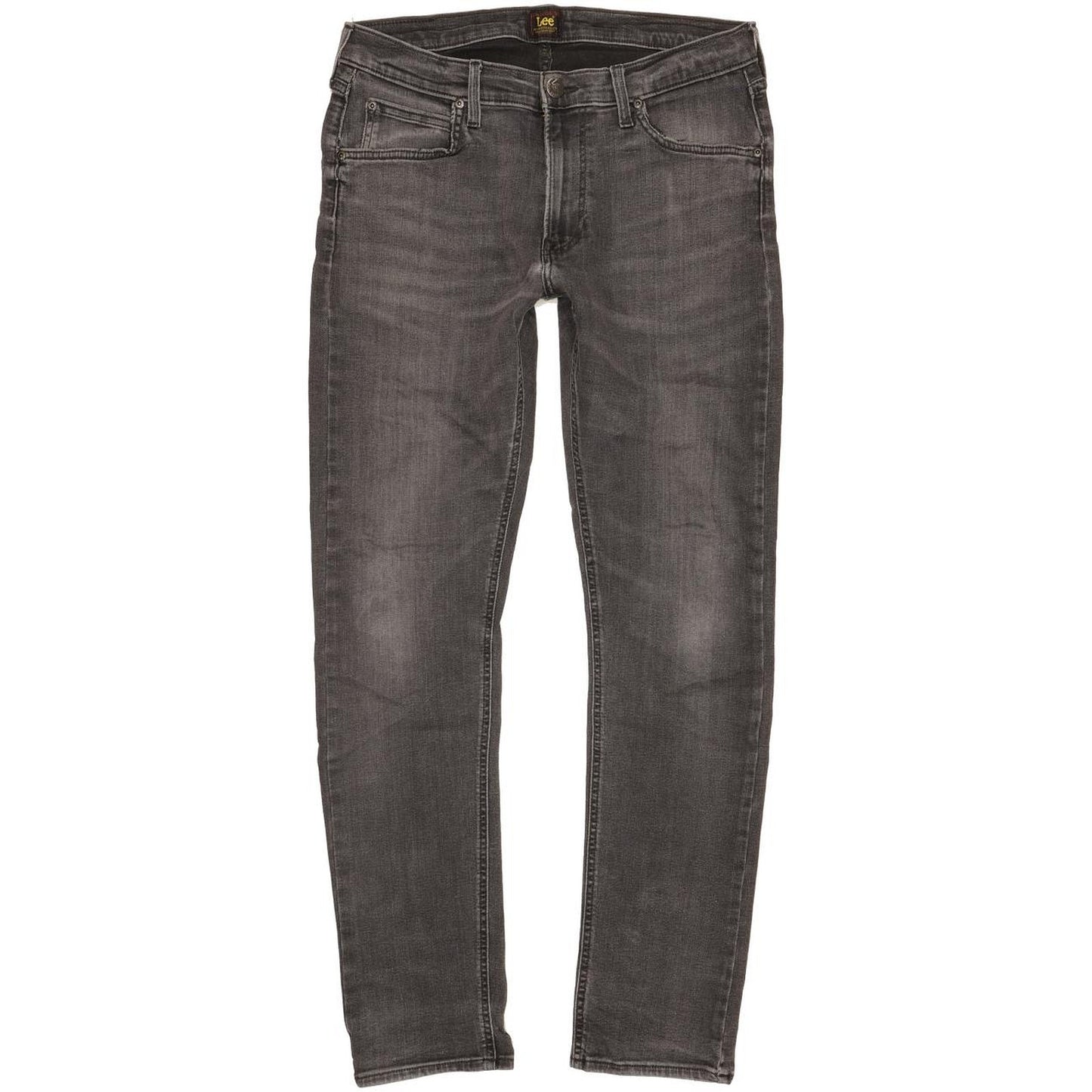 Lee Luke Men Black Skinny Slim Stretch Jeans W32 L31
