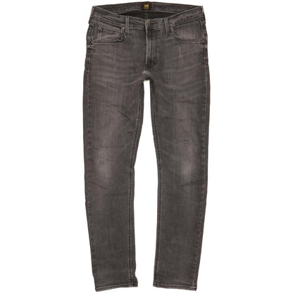Lee Luke Men Black Skinny Slim Stretch Jeans W32 L31