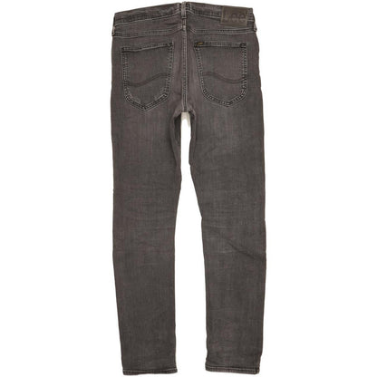 Lee Luke Men Black Skinny Slim Stretch Jeans W32 L31