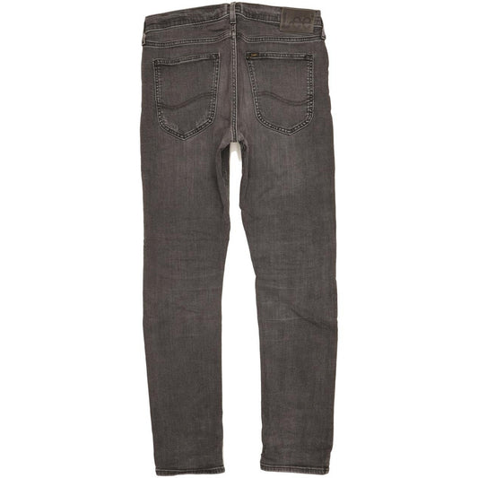 Lee Luke Men Black Skinny Slim Stretch Jeans W32 L31