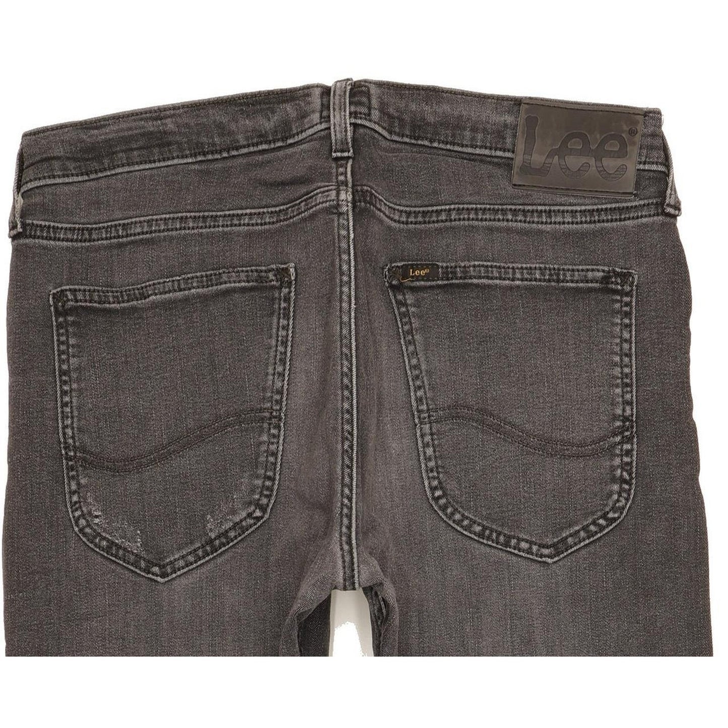 Lee Luke Men Black Skinny Slim Stretch Jeans W32 L31