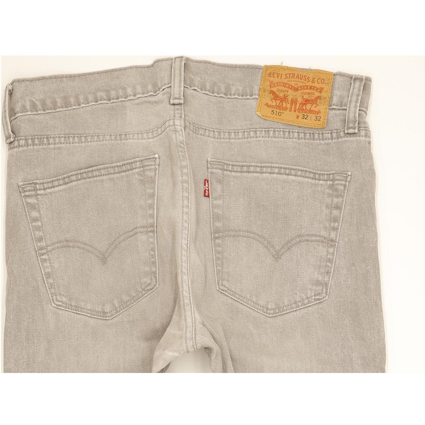 Levi's 510 Men Grey Skinny Slim Stretch Jeans W32 L31