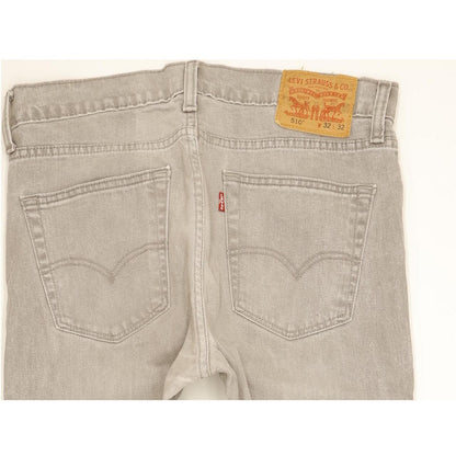Levi's 510 Men Grey Skinny Slim Stretch Jeans W32 L31