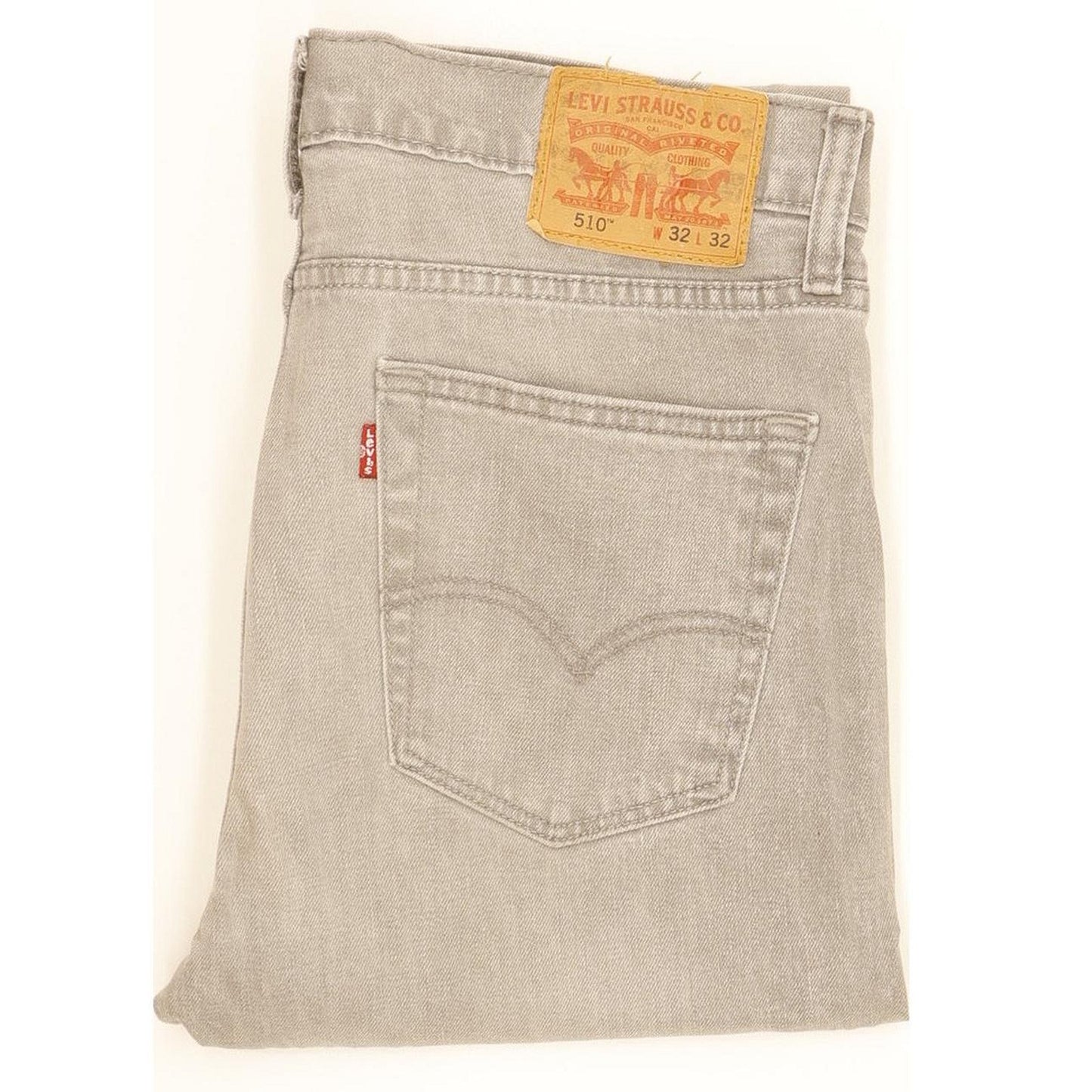 Levi's 510 Men Grey Skinny Slim Stretch Jeans W32 L31
