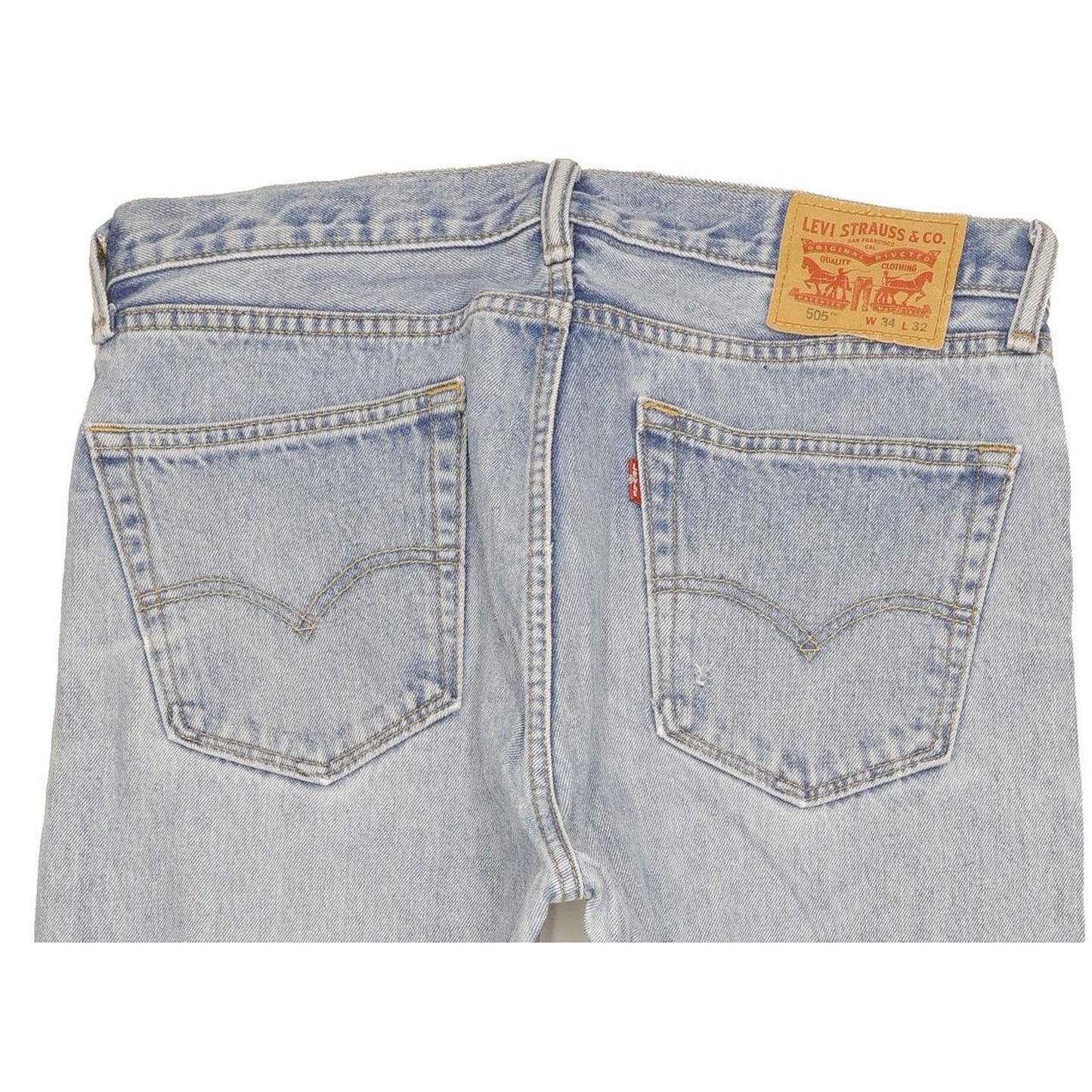 Levi's 505 Men Blue Straight Regular Jeans W34 L31