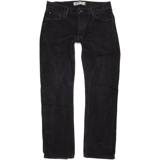 Levi's 505 Men Black Straight Regular Jeans W37 L35