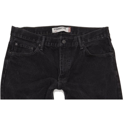 Levi's 505 Men Black Straight Regular Jeans W37 L35