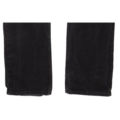 Levi's 505 Men Black Straight Regular Jeans W37 L35