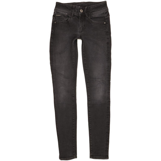 G-Star Lynn Women Black Skinny Slim Stretch Jeans W26 L31