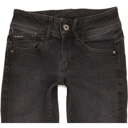 G-Star Lynn Women Black Skinny Slim Stretch Jeans W26 L31