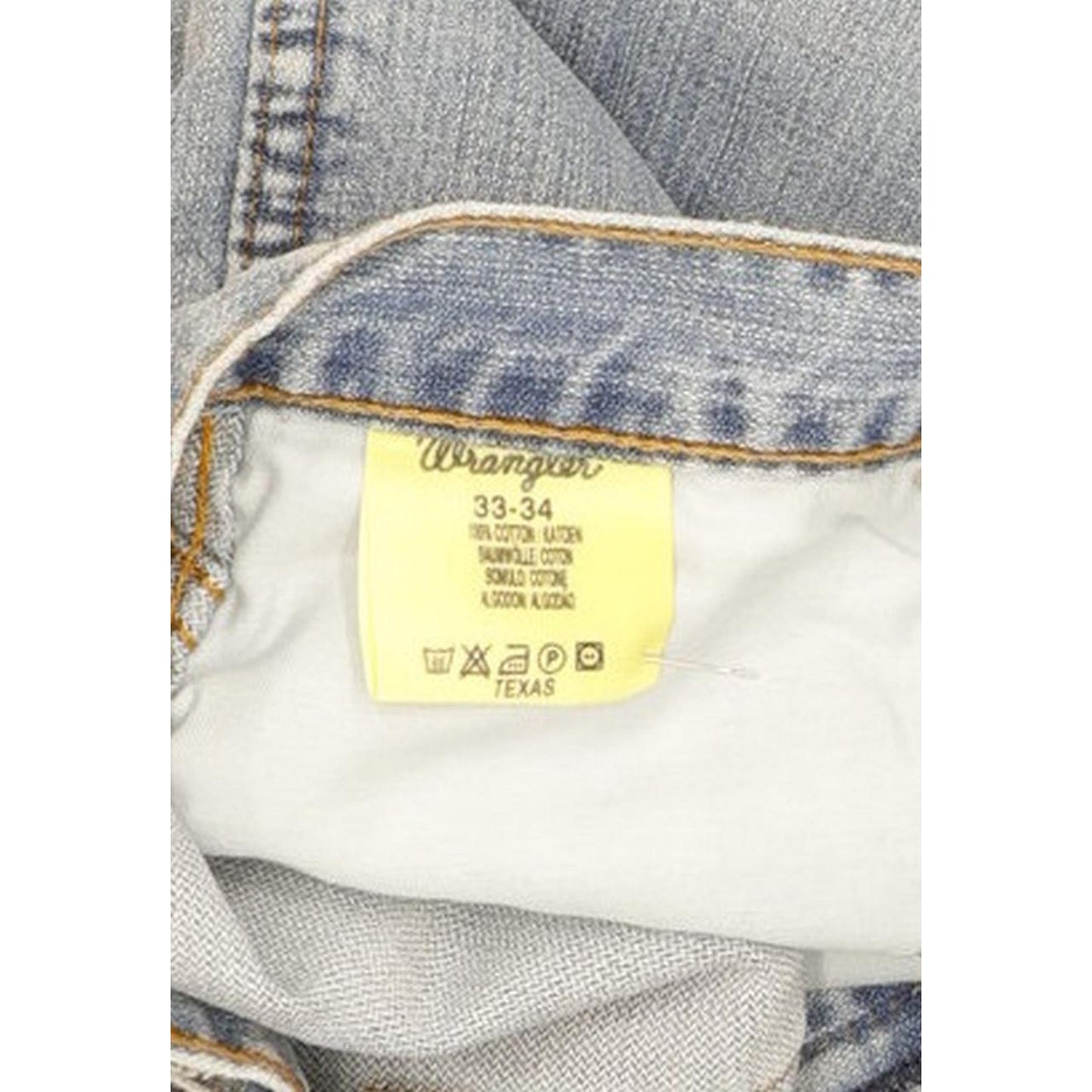Wrangler Texas Men Blue Straight Regular Jeans W33 L34