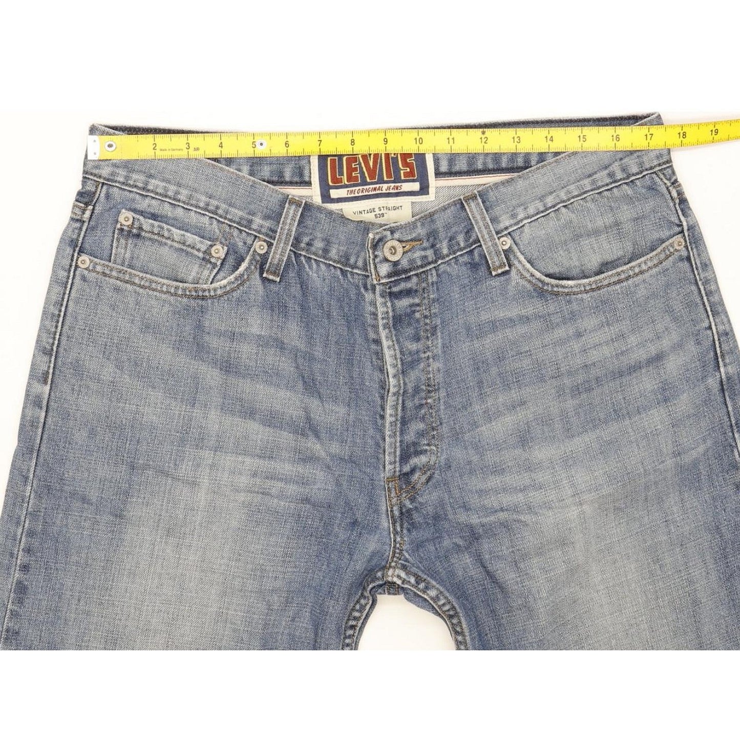 Levi's 539 Vintage Men Blue Straight Regular Jeans W35 L31