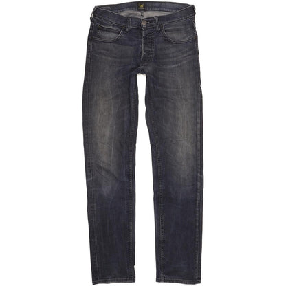 Lee Daren Men Navy Straight Slim Stretch Jeans W30 L34