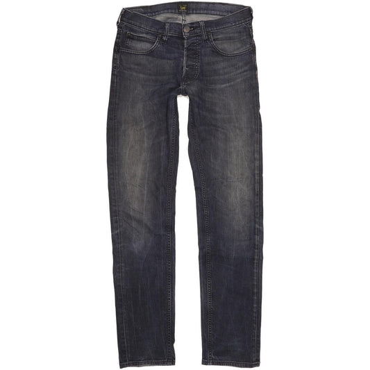 Lee Daren Men Navy Straight Slim Stretch Jeans W30 L34