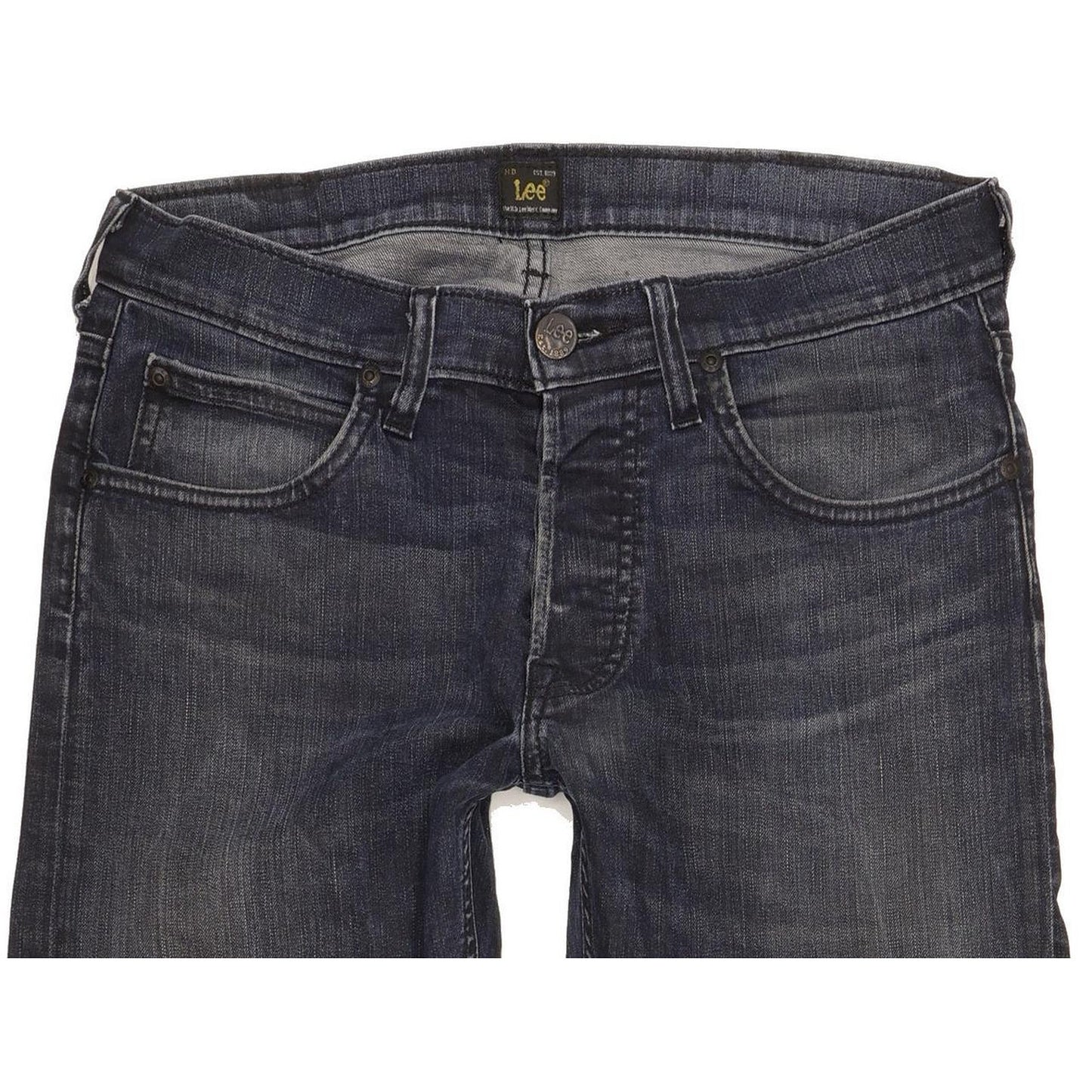 Lee Daren Men Navy Straight Slim Stretch Jeans W30 L34