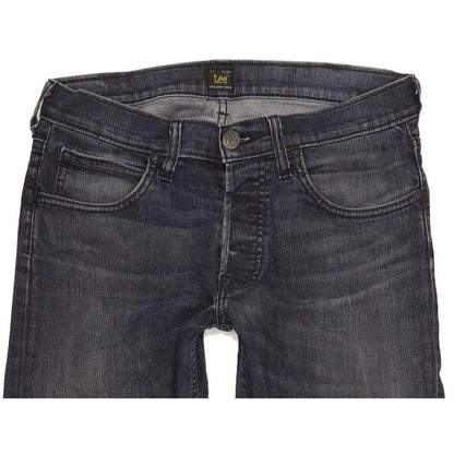 Lee Daren Men Navy Straight Slim Stretch Jeans W30 L34