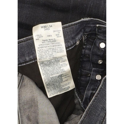 Lee Daren Men Navy Straight Slim Stretch Jeans W30 L34