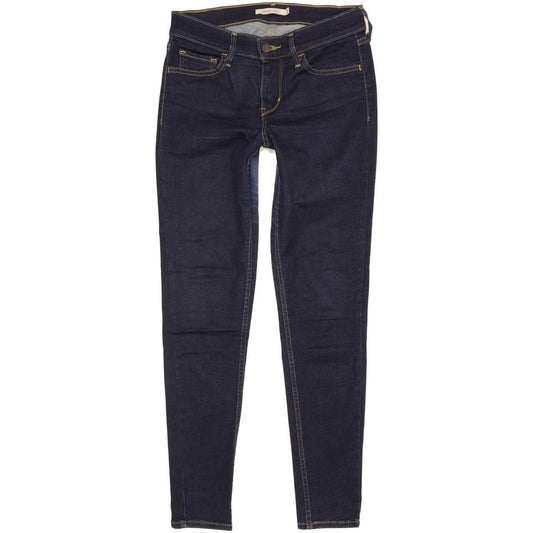 Levi's 710 Super Women Blue Skinny Slim Stretch Jeans W27 L28