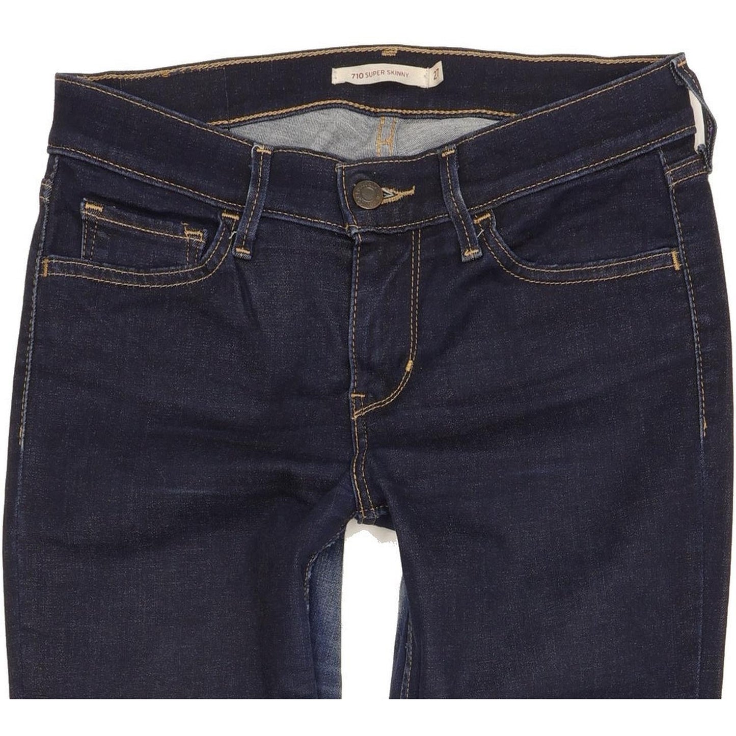 Levi's 710 Super Women Blue Skinny Slim Stretch Jeans W27 L28