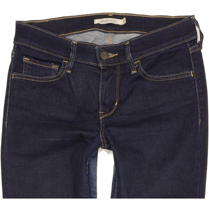 Levi's 710 Super Women Blue Skinny Slim Stretch Jeans W27 L28