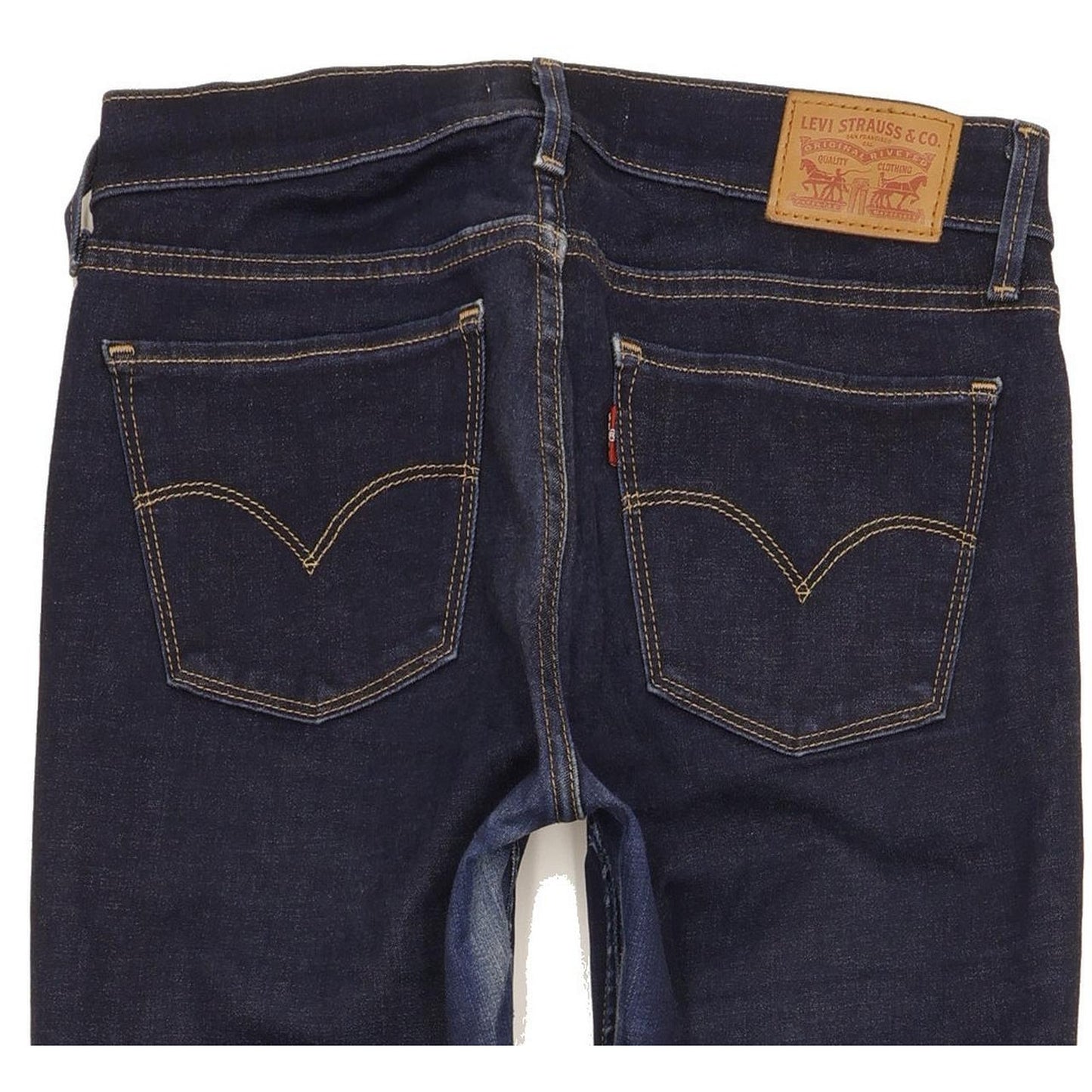 Levi's 710 Super Women Blue Skinny Slim Stretch Jeans W27 L28