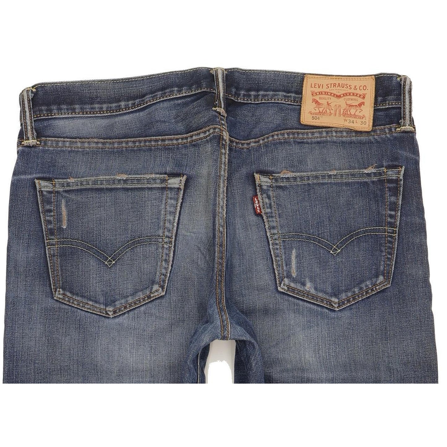 Levi's 504 Men Blue Straight Regular Jeans W34 L29
