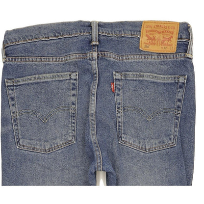 Levi's 510 Men Blue Skinny Slim Stretch Jeans W32 L31