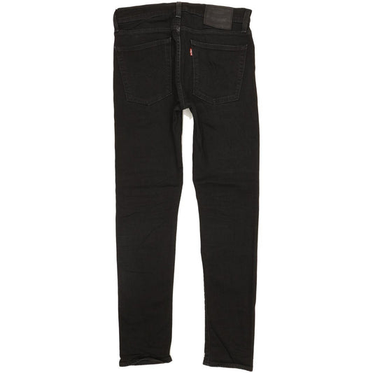 Levi's 510 Men Black Skinny Slim Stretch Jeans W30 L30