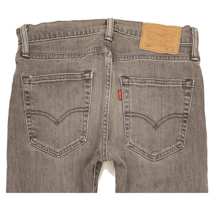 Levi's 512 Men Grey Tapered Slim Stretch Jeans W29 L31