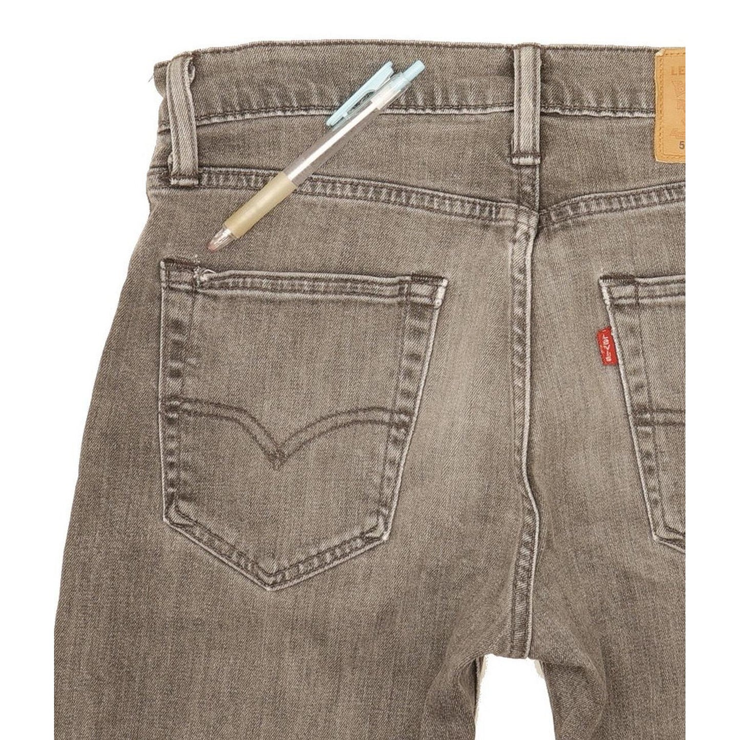 Levi's 512 Men Grey Tapered Slim Stretch Jeans W29 L31