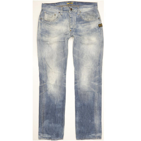 G-Star Attacc Men Blue Straight Regular Jeans W33 L34
