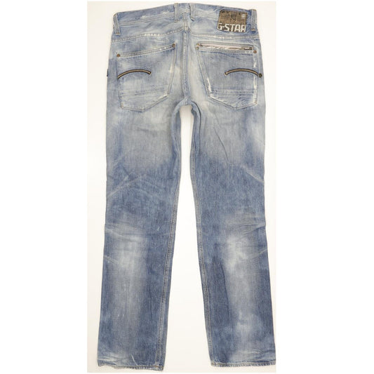 G-Star Attacc Men Blue Straight Regular Jeans W33 L34