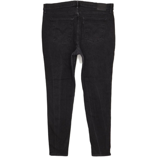 Levi's Mile Black Skinny Slim Stretch Jeans High Waisted W40 L31