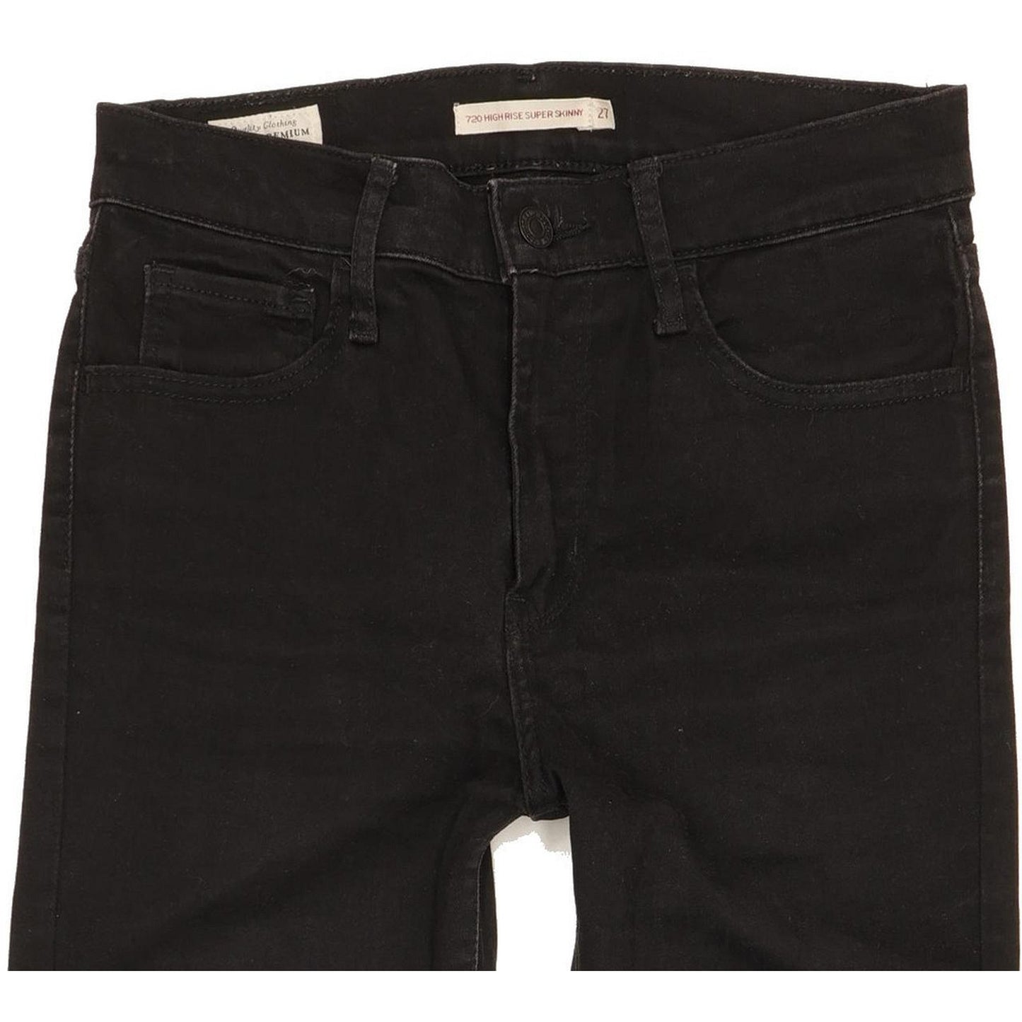 Levi's 720 Women Black Skinny Slim Stretch Jeans W27 L27