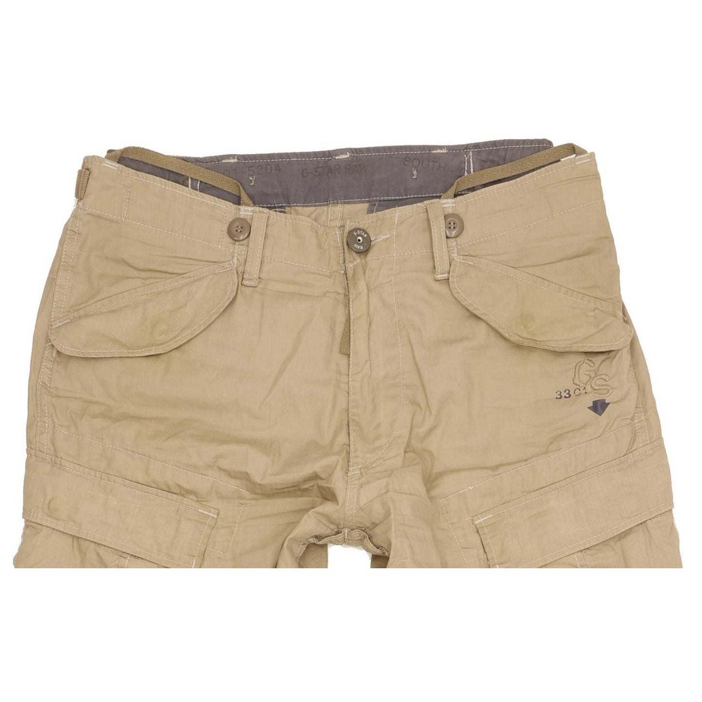 G-Star Original Art Battle Men Beige Straight Regular Jeans W34 L33