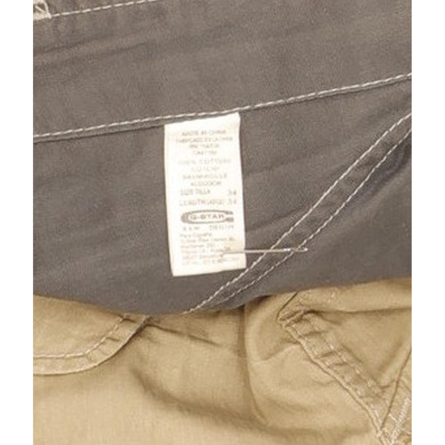 G-Star Original Art Battle Men Beige Straight Regular Jeans W34 L33