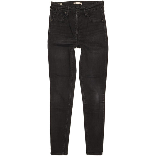 Levi's Mile Black Skinny Slim Stretch Jeans High Waisted W28 L30