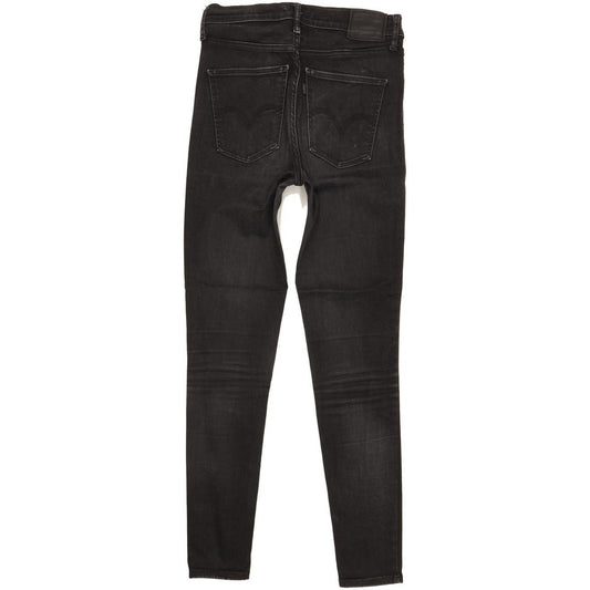 Levi's Mile Black Skinny Slim Stretch Jeans High Waisted W28 L30