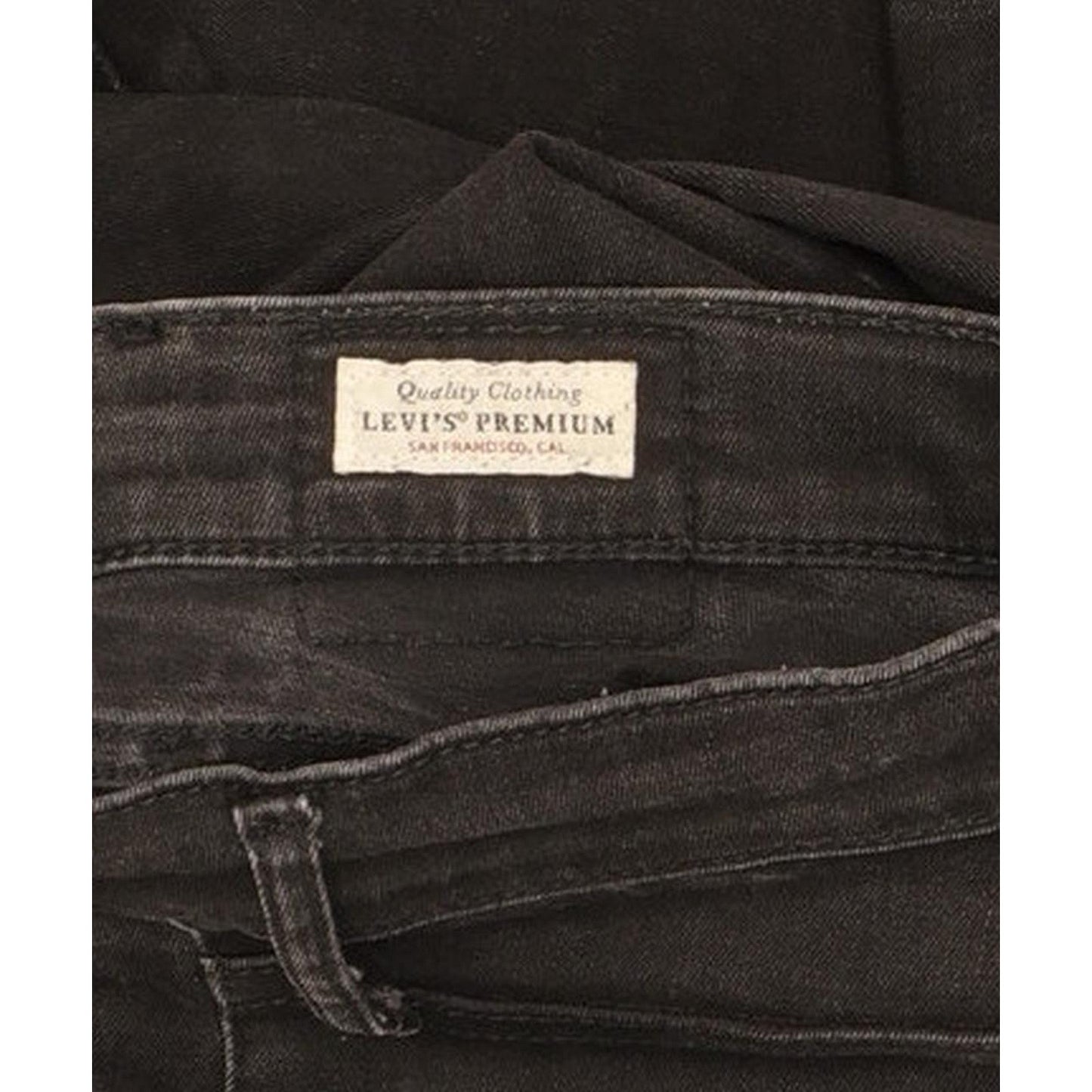 Levi's Mile Black Skinny Slim Stretch Jeans High Waisted W28 L30